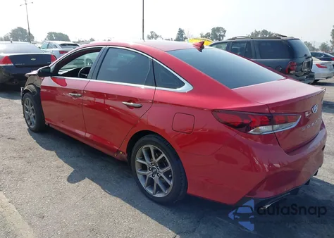 2018 Hyundai Sonata Sport 2.0T из США, поврежденный, VIN 5NPE34AB4JH664813